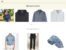 Tablet Screenshot of hansensclothing.com
